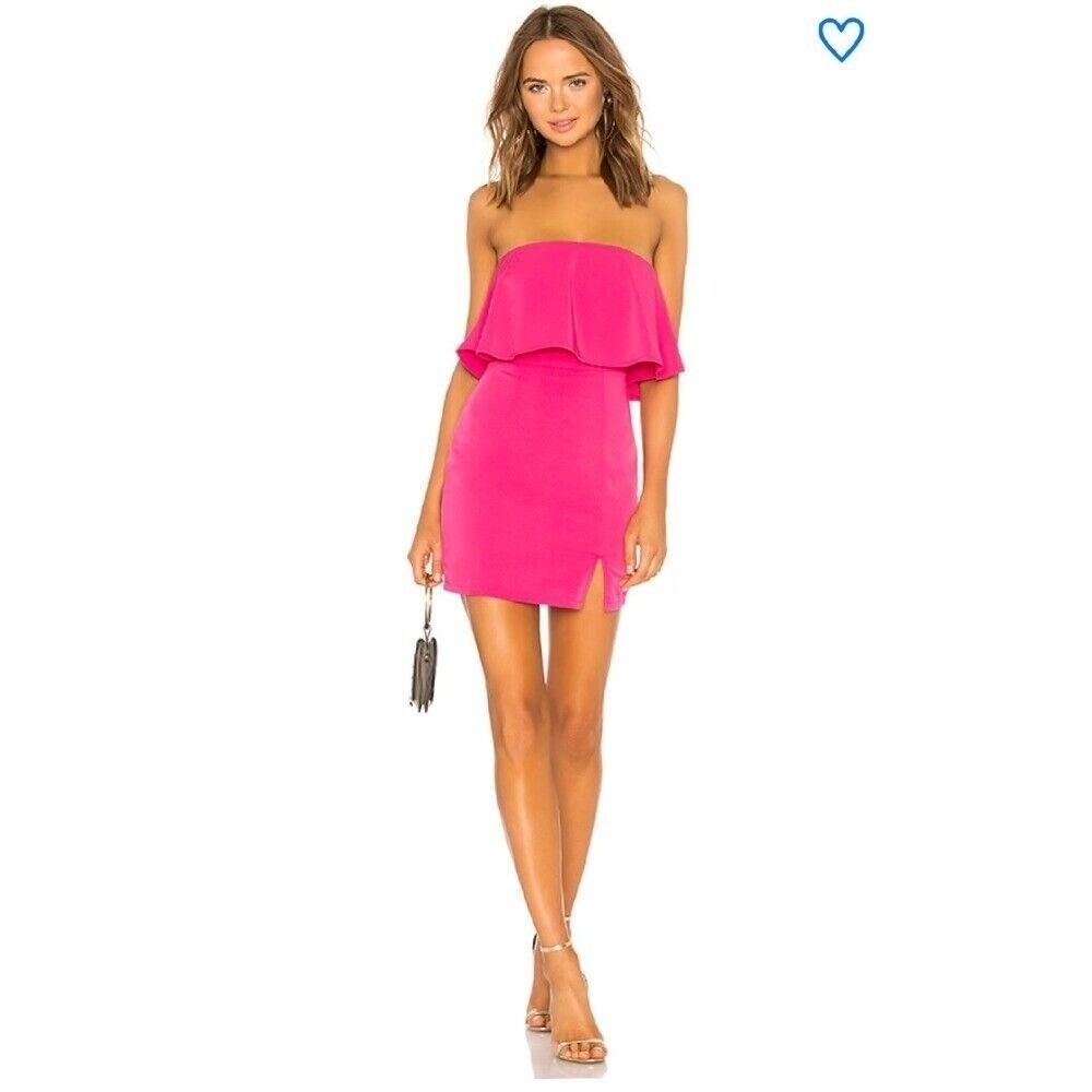 NWOT Superdown Catalina Ruffle‎ Tube Mini Dress XS
